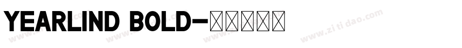 Yearlind Bold字体转换